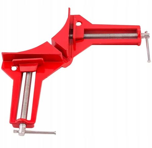 ŚCISK KĄTOWY STOLARSKI IMADŁO NAROŻNE ŚRUBY UCHWYT METALOWY 4 SZT na Arena.pl