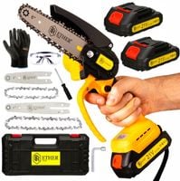 PIŁA ŁAŃCUCHOWA AKUMULATOROWA BEZSZCZOTKOWA 6" 2x AKU 21V GAŁĘZIÓWKA