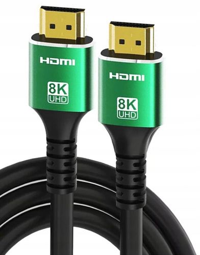 Kabel PRZEWÓD ZŁĄCZE ULTRA HIGH SPEED 2.1 UHD 8K 4K 8 m POZŁACANY HDMI HDMI na Arena.pl