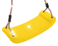 SIEDZISKO HUŚTAWKA DZIECIĘCA ŻÓŁTA DO ZAWIESZENIA 43X8,5X17 CM STREND PRO
