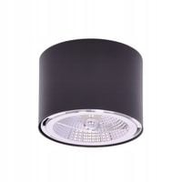 Lampa sufitowa czarna okrągła reflektor do salonu sypialni przedpokoju HORN