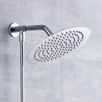 Deszczownica prysznicowa okrągła 25 cm slim stalowa chrom 120 dysz 1/2"