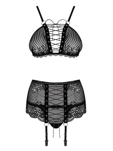 Komplet Stanik Pas Stringi Obsessive Basitta S/M na Arena.pl