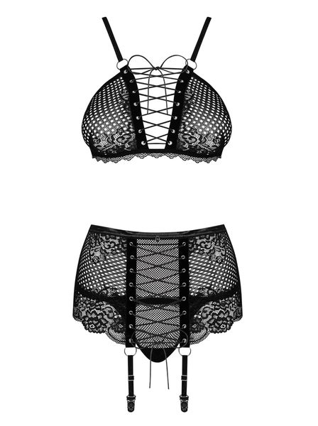 Komplet Stanik Pas Stringi Obsessive Basitta S/M zdjęcie 5
