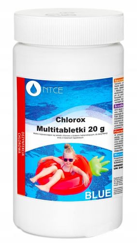 1kg 20w1 CHLOR DO BASENU TABLETKI MULTIFUNKCYJNE Chlorox 50x 20g na Arena.pl