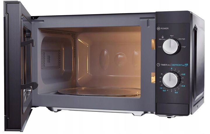 Kuchenka mikrofalowa wolnostojąca SHARP 800W 20L czarna zdjęcie 13