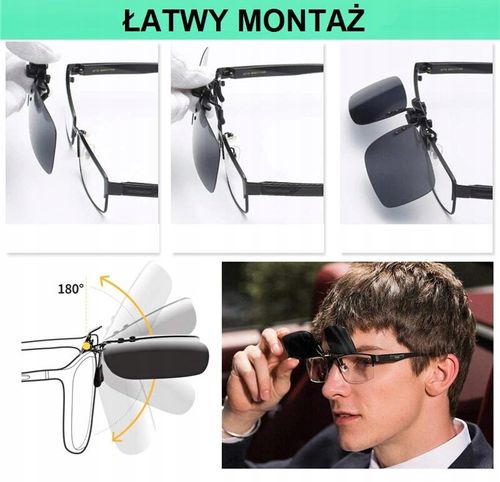 NAKŁADKI PRZECIWSŁONECZNE na Okulary z Polaryzacją na Arena.pl