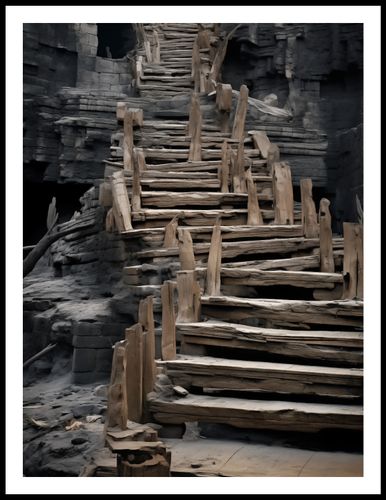 Plakat 60x80cm Schody do Nieznanego na Arena.pl