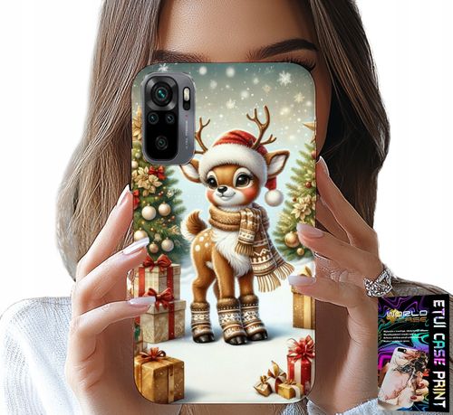 ETUI DO XIAOMI NOTE 10 / 10S - RENIFER, WZORY BOŻONARODZENIOWE + SZKŁO na Arena.pl