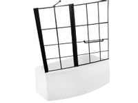 Parawan na wannę 120x140 nawannowy Loft szprosy czarny otwierany