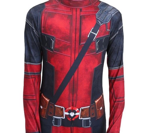 STRÓJ PRZEBRANIE KOSTIUM DEADPOOL COSPLAY 122/128 na Arena.pl