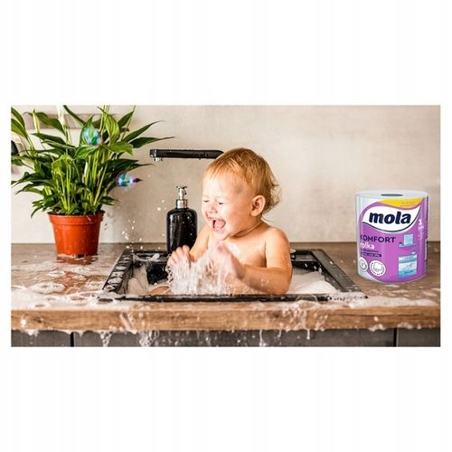 Papier toaletowy MOLA WHITE BAWEŁNIANA i ręcznik papierowy MOLA KOMFORT na Arena.pl