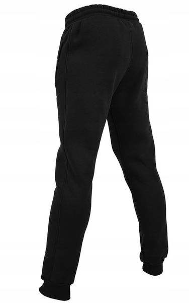 SPODNIE DRESOWE GRUBE CZARNE ŚCIĄGACZ DRESY M zdjęcie 6