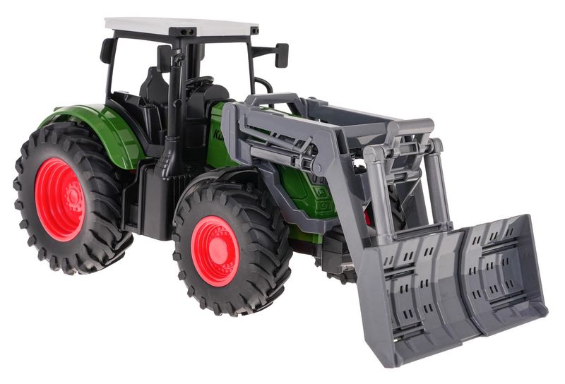 Zielony Traktor Ze Spychem zdjęcie 5