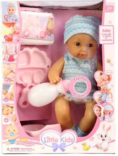 Lalka bobas z akcesoriami i dźwiękiem, pije siusia na Arena.pl