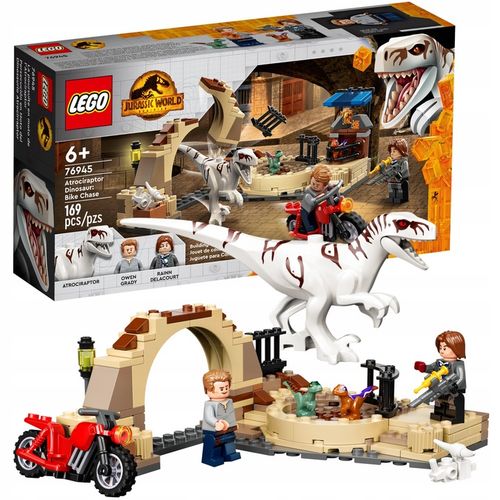 LEGO Dinozaury Atrociraptor: Pościg na Moto. 76945 na Arena.pl