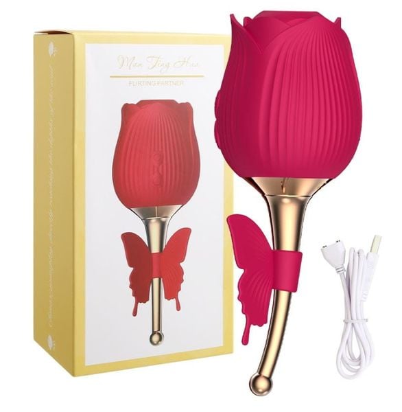 Wibrator damski Stymulatro łechtaczki Masażer róża zdjęcie 1