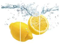 70 90CM OBRAZ 3 ELEM CYTRYNOWE CHLUPNIĘCIE ŚCIENNY DRUK PŁÓTNO