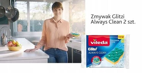 zmywak wiskozowy vileda glitzi always clean 2 szt. na Arena.pl