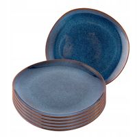 Talerz obiadowy płytki Altom Design Reactive Navy Blue 25,5 cm