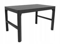 STÓŁ STOLIK REGULOWANY DWUPOZYCYJNY NA OGRÓD TARAS LYON GRAFIT ŁAWOSTÓŁ