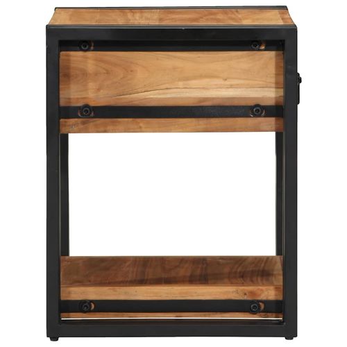 Szafka Nocna 2 pcs Brązowy 40 x 40 x 50 cm lite drewno akacjowe na Arena.pl