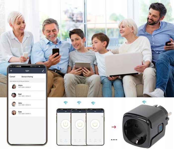PROGRAMATOR CZASOWY GNIAZDKO GNIAZDO WiFi SMART TUYA WATOMIERZ 16A zdjęcie 7