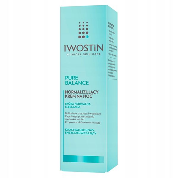 Iwostin Pure Balance na noc Krem Normalizujący do twarzy 50 ml zdjęcie 3