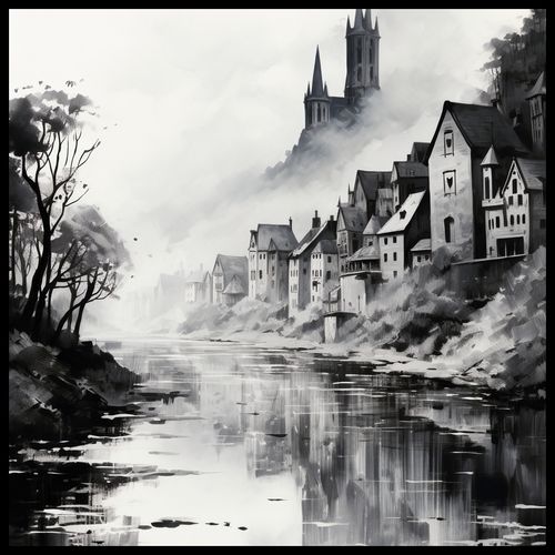 Plakat 60x60cm Mglisty Refleks na Arena.pl