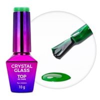 Kolorowy top no wipe Crystal Glass MollyNails Green 10g