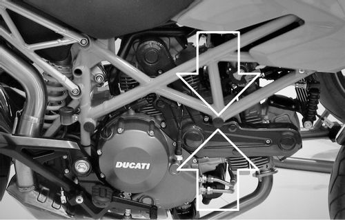 PERUN | Crash pady ramy  HYPERMOTARD do 2012 Ducati na Arena.pl