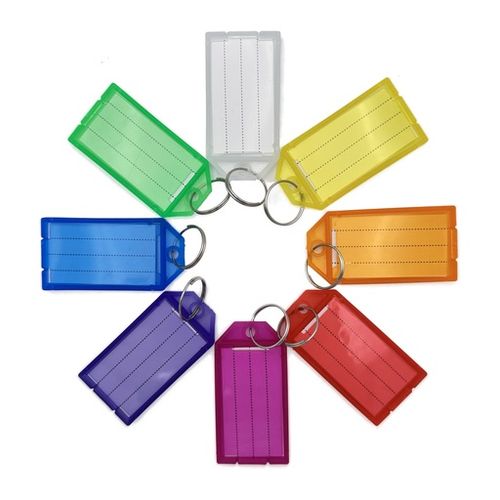 Identyfikatory breloki z etykietą do kluczy 50 szt. mix kolorów na Arena.pl