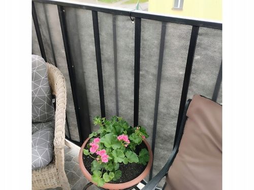 OSŁONA BALKONOWA na balkon, taras PP 1x5m- GRUBA+klipsy na Arena.pl