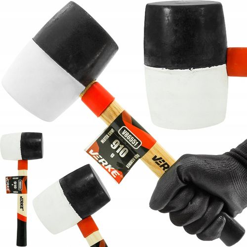 MŁOTEK GUMOWY BRUKARSKI BLACHARSKI DO KOSTKI BEZODRZUTOWY 910g FIBERGLASS na Arena.pl