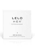 Lelo Hex Original - prezerwatywy lateksowe mega wytrzymałe i cienkie (3 szt.)