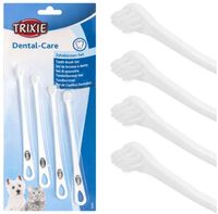 TRIXIE zestaw 4x szczotka szczoteczka do mycia zębów psa kota szczoteczki 4
