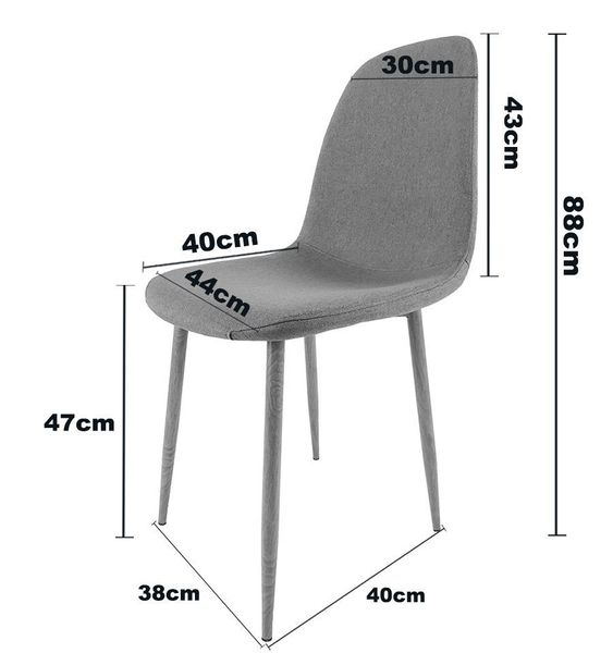 Krzesło tapicerowane GIULIA VELVET GREY zdjęcie 11