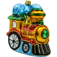 Bombka choinkowa szklana: Kolorowa Lokomotywa