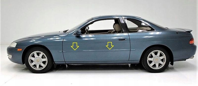 Lexus SC300 SC400 1992-2000 - Listwy chrom boczne drzwi chromowane zdjęcie 1