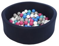 Suchy basen dla dziecka z piłeczkami 150szt granatowy - DUŻY ZESTAW