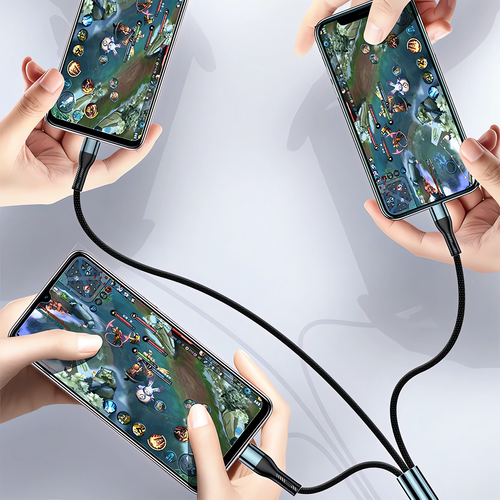 SZYBKA ŁADOWARKA SAMOCHODOWA 6X USB USB-C QC 3.0 KABEL USB 3W1 LIGHTNING na Arena.pl