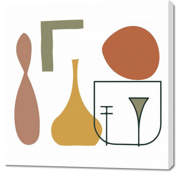 Obraz 100x100cm Naczynia zdjęcie 1