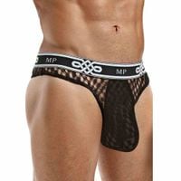 Majtki Męskie Peep Show Lo Rise Thong S/M Czarne