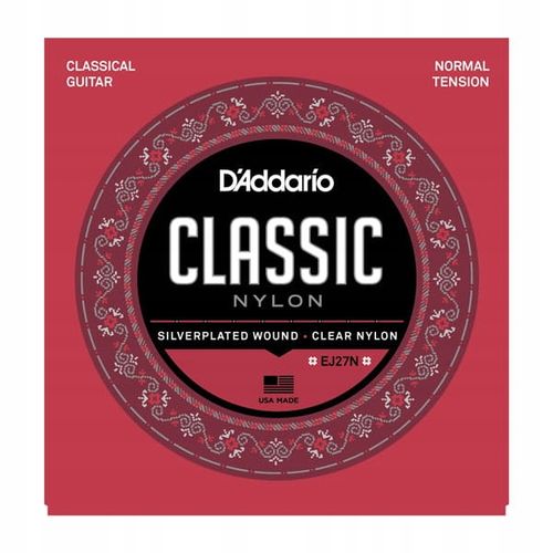 Struny do gitary klasycznej D'Addario Nylon EJ27N na Arena.pl