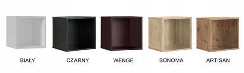 Regał półka organizer pojemnik stojak na płyty winylowe segregatory Cubo 1 na Arena.pl