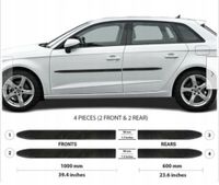 Audi A3 2014+ Listwy CZARNE Boczne Drzwi