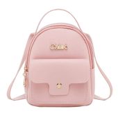 Plecak różowy Mały plecaczek Torebka Skóra ekologiczna