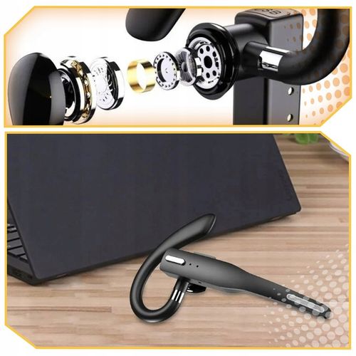 ZESTAW SŁUCHAWKOWY BEZPRZEWODOWA SŁUCHAWKA DO ROZMÓW BLUETOOTH 5.1 na Arena.pl