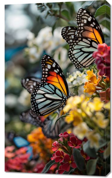 Obraz 60x100cm Motyle Na Łące zdjęcie 1