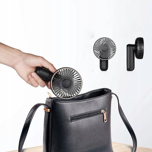 PRZENOŚNY WENTYLATOR RĘCZNY MINI WENTYLATOR USB 5 TRYBÓW 2000mAh na Arena.pl